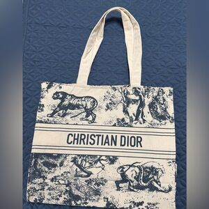 Christian Dior Straw Dioriviera Tote